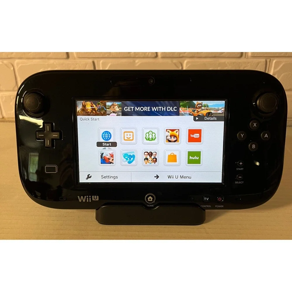 Nintendo Wii U GamePad Controller Unisex OS Black WUP-010 USA - Picture 3 of 7